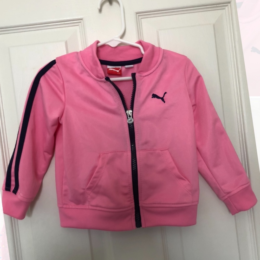 PUMA baby girls pink zip up jacket 24mths